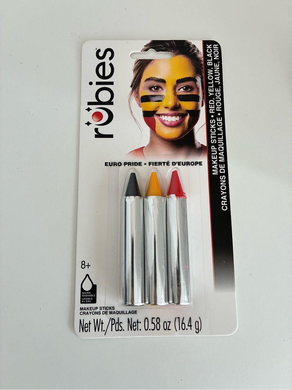 Rubie's Euro Pride Makeup Sticks - Red, Yellow, Black